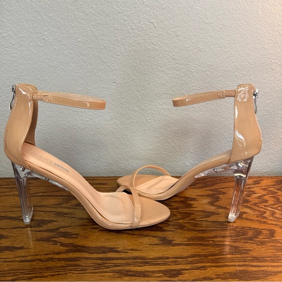 Fashion nova really hope so healed nude sandals size 8.5M - Picture 10 of 12